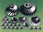 Picture of compressor wheel casting for turbochargers