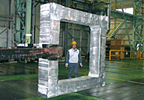 Picture of Square link produced through large-scale forging