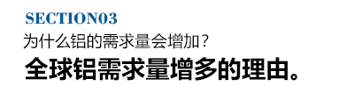 为什么铝的需求量会增加？全球铝需求量增多的理由。