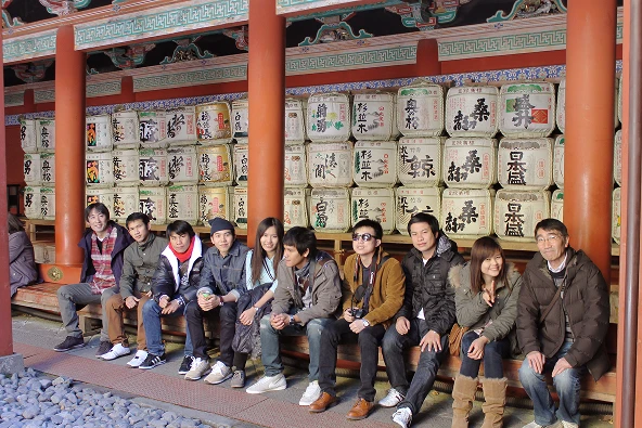 神社めぐりの様子