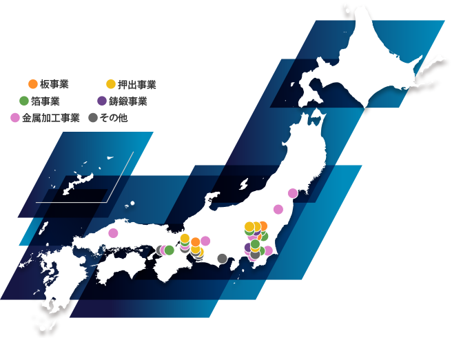 グループ会社（国内）の地図