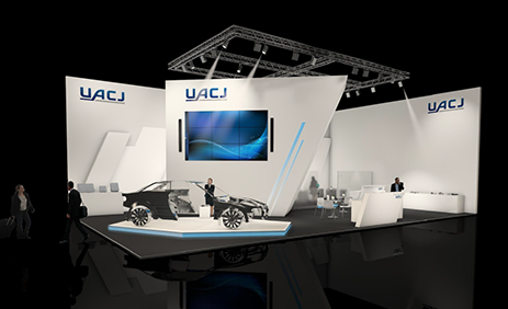 Rendering of UACJ’s Aluminium 2016 exhibit space
