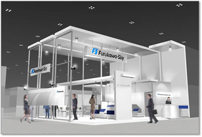 Artist's rendering of the Furukawa-Sky booth