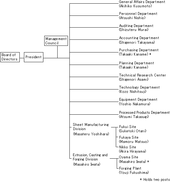 Structure and Division Managers