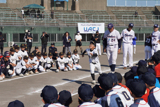 野球教室の様子-2