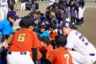 野球教室の様子-3