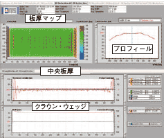 プロフィール測定画面