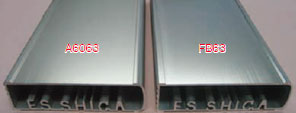 「A6063」と「FB63」との外観比較